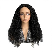 Perruque Lace Front Bouclée 100% Cheveux Humains Krisoriginals Private Limited, Dentelle HD Transparente, Taille Moyenne, Couleurs à Teindre Disponibles, Sans Teinture
