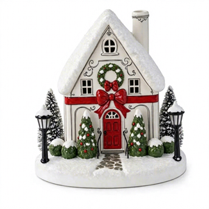 Difusor de Aroma Ultrasónico con Forma de Casa de Nieve Navideña, Humidificador con Luz Nocturna LED, Difusor de Aceites Esenciales para Decoración de Escritorio, Regalo de Navidad - Product Image 1
