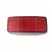 Réflecteur de porte-bagages arrière de vélo haute visibilité, plaque réfléchissante rouge d'avertissement de sécurité pour porte-vélo, accessoires de conduite nocturne CE
