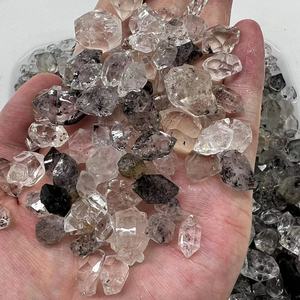 <strong>Rock</strong> Crystal High <strong>Quartz</strong> Double Terminated Natural Shaped Lucky Stone Raw Herkimer Diamond for Necklace Pendant Rings DIY - Product Image 6