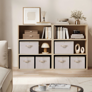 Boîte <span class=keywords><strong>de</strong></span> <span class=keywords><strong>rangement</strong></span> pliable pour chambre à coucher, <span class=keywords><strong>cube</strong></span> <span class=keywords><strong>de</strong></span> <span class=keywords><strong>rangement</strong></span> en tissu <span class=keywords><strong>avec</strong></span> couvercles, paniers <span class=keywords><strong>de</strong></span> <span class=keywords><strong>rangement</strong></span> pour étagères - Product Image 6