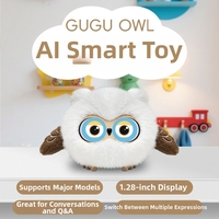 Oiseau de compagnie intelligent IA avec dialogue vocal, double yeux, poupée émotionnelle, jouet interactif amusant anti-stress, WIFI, en peluche, rembourrage en coton PP