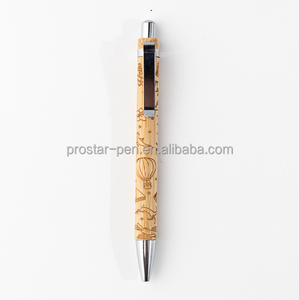 Souvenirs <span class=keywords><strong>bambou</strong></span> stylo à bille push <span class=keywords><strong>action</strong></span> personnalisé plein laser logo baril présentoir paquet - Product Image 1