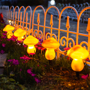 Lumières féeriques en forme <span class=keywords><strong>de</strong></span> champignon, 50 pièces, décorations pour jardin, étanche - Product Image 2