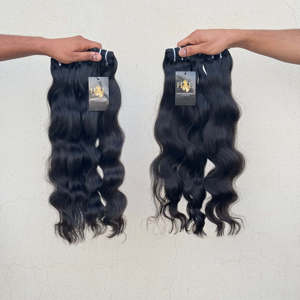 Extensions de cheveux humains indiens bruts ondulés bouclés vietnamiens, lots de tissages de cheveux ondulés bouclés bruts, fournisseurs - Product Image 2