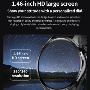 Cung Cấp Cổ Phiếu <span class=keywords><strong>Tm05</strong></span> Pro Vòng Đeo Tay Thông Minh, 1.46 Inch Ban Nhạc Silicone IP67 Không Thấm Nước Thông Minh Đồng Hồ - Product Image 2