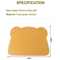 Tapis de table en silicone de qualité alimentaire en forme d'ours pour la cuisine, design mignon, résistant à la chaleur, anti-taches, antidérapant