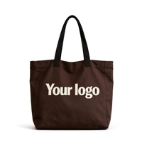 Sac fourre-tout en toile de coton personnalisé avec fermeture épaule, grande taille (>50cm), poignée longue réutilisable, logo imprimé sur mesure - Vente en gros