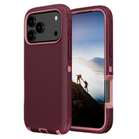 Étui antichoc 3-en-1 avec clip ceinture, style professionnel, pour iPhone 18, 17, 16, 15, 14, 13, 12