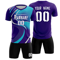 Fußballtrikot mit individuellem Namen und Nummer, Fußballshirt im Fan-Stil, atmungsaktives, schnell trocknendes Trainingsset, hochwertige Unisex-Sportbekleidung für Erwachsene