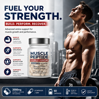 Kapsul Peptida Otot Bioby OEM Private Label dengan L-Leucine Nitrosigine untuk Mendukung Energi, Daya Tahan, dan Sirkulasi Darah