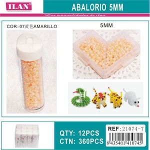 Ilan Abalorio Perline Gialle da 5 mm per Artigianato e Creazione di Gioielli - Product Image 3