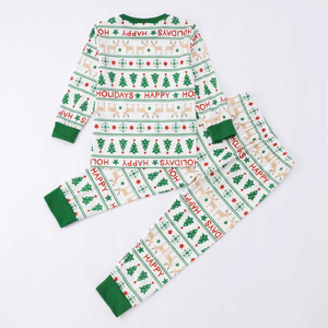 Conjunto <span class=keywords><strong>de</strong></span> <span class=keywords><strong>Pijamas</strong></span> Navideños Familiares al por Mayor, Ropa <span class=keywords><strong>de</strong></span> Dormir con Estampado Navideño para Mamá, Papá y Niños, Ropa <span class=keywords><strong>de</strong></span> Casa <span class=keywords><strong>de</strong></span> Manga Larga, Atuendo Navideño - Product Image 4