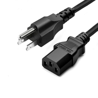 Câble d'alimentation CA ZKen de haute qualité 220 V USA, prise 3 broches, pour PC, projecteur, ordinateur