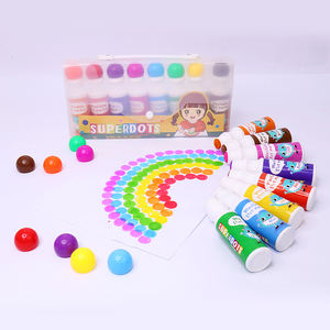 Rotuladores de grafiti para niños, punta de 18 mm 60 ml 3 Pk lavable punto pintura dibujo Bingo dauber arte marcadores niños juguetes educativos - Product Image 6