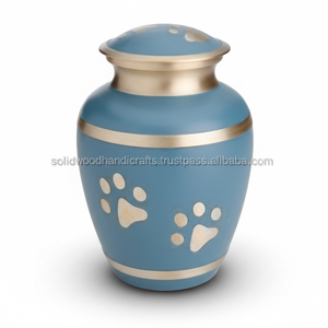 Urnes funéraires en laiton de qualité supérieure pour chats et chiens Urnes commémoratives pour animaux de compagnie pour cendres de chat et de chien Urnes en gros à bas prix - Product Image 1