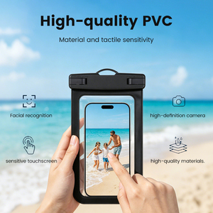 Étui étanche grand format 7 pouces pour <span class=keywords><strong>iPhone</strong></span> 17 Pro Max avec sac étanche sous-marin et pochette transparente en PVC compatible Face ID - Product Image 3