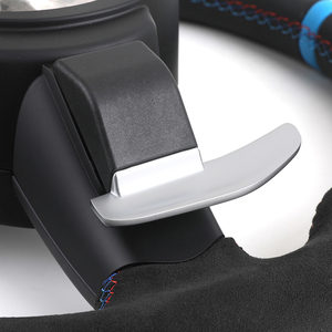 M roda kemudi setengah Alcantara, Strip biru olahraga Untuk BMW F10 X5 F15 F16 F20 F25 F30 F31 F34 F36 M3 F80 M4 F82 X5 E70 E72 E90 E92