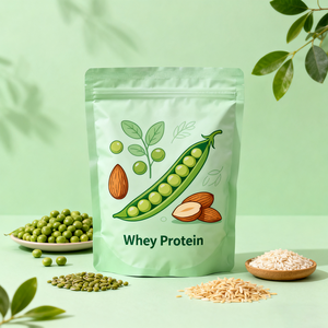 特注250g 500g 1kgスポーツサプリメントプロテインパウダー包装Doypack Ziplockアルミホイルバッグ - Product Image 4