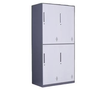 En gros 4 portes bon marché <span class=keywords><strong>prix</strong></span> armoire en fer métal école stockage vêtements garde-robe casier - Product Image 1