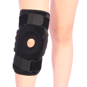Vendedor caliente Neopreno ajustable Correa doble Oem <span class=keywords><strong>Ortesis</strong></span> Proteger la rodilla con bisagras Rodillera Soporte para piernas para mujeres y hombres - Product Image 2