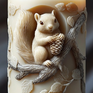 แม่พิมพ์เทียนเรซิ่นรูปสัตว์ขายส่ง แม่พิมพ์ซิลิโคนรูปกวางโคอาล่าและกระรอก สำหรับตกแต่งบ้าน แม่พิมพ์เทียนหอม - Product Image 2