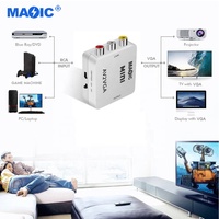 Équipements Audio vidéo Mini HD AV2VGA convertisseur vidéo boîte AV RCA CVBS vers VGA AV vers VGA convertisseur VGA