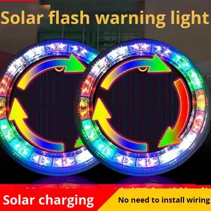 Lampe d'avertissement anti-collision arrière de voiture, sans fil, lumières d'avertissement de porte ouverte, lumière d'avertissement solaire <span class=keywords><strong>rouge</strong></span>, nouveau - Product Image 5