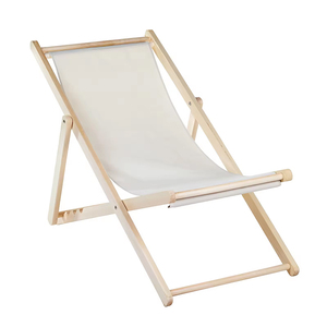 Haute qualité personnalisé été Camping en plein air Portable chaise légère chaise pliante réglable chaise de plage en bois massif - Product Image 3