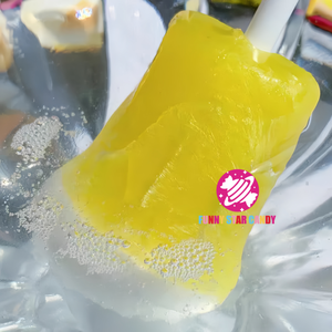 Korea Nouveauts 2025 warna campuran cangkir permen lolipop bentuk buah manis rasa Soda Fizzy gelembung Lollipop - Product Image 6