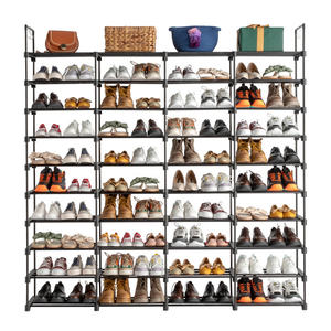 Organizador de zapatos apilable de 10 niveles DB, zapatero independiente de hierro para la entrada del hogar, mueble para la sala de estar - Product Image 6