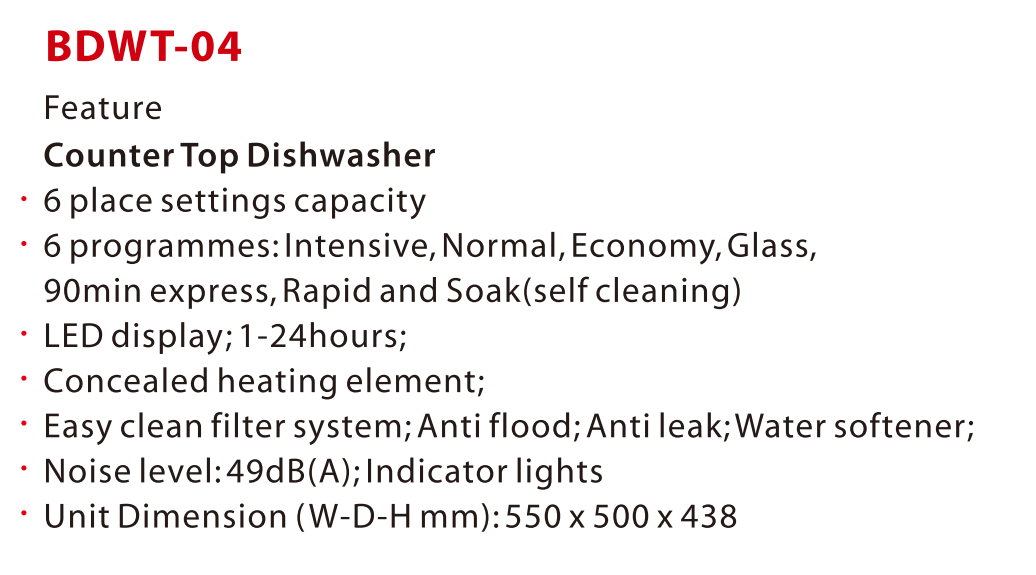 Household Dishwasher, Mini Table-Top Dishwasher, Dishwasher OEM Manufacturer