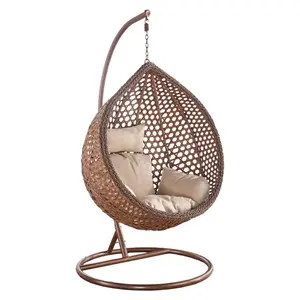 Outdoor Schaukel stuhl Indoor Rattan Hänge sessel Garten Hänge sessel