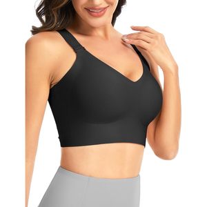 Women Wireless Everyday Bra Racerback Seamless Push Up Padded Full Coverage Comfortable Bralette - Product Image 1