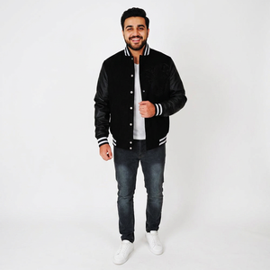Dernière Collection : Blouson Teddy Homme Hiver Élégant 100% Coton Haute Qualité Col Montant Respirant Logo Avant - Product Image 1