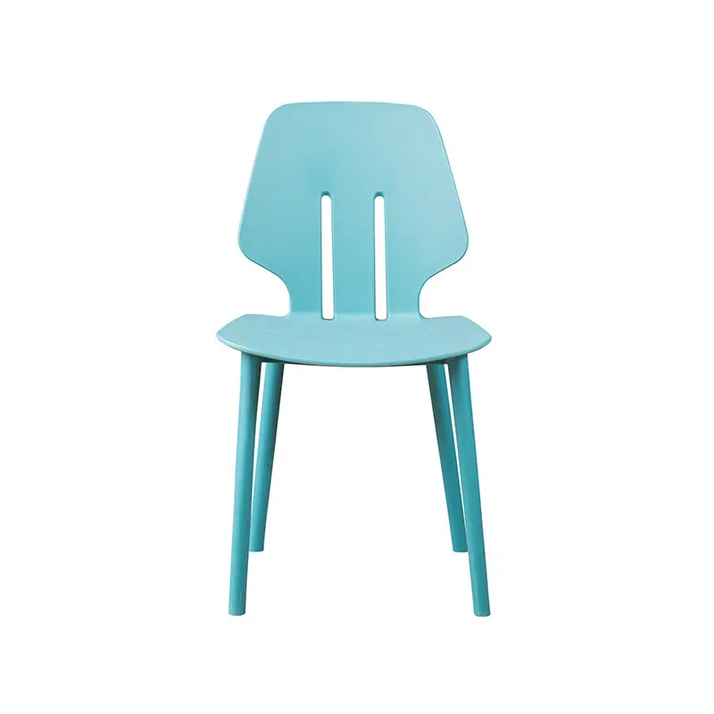 Silla de comedor de fábrica moderna, silla de ocio, silla de comedor apilable, diseño de plástico, polipropileno, PP, muebles de plástico para el hogar