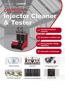 Limpiador y Probador <span class=keywords><strong>de</strong></span> <span class=keywords><strong>Inyectores</strong></span> <span class=keywords><strong>de</strong></span> Combustible Launch CNC603A, Cnc-603a, Prueba <span class=keywords><strong>de</strong></span> Flujo <span class=keywords><strong>de</strong></span> Inyección, Limpieza Ultrasónica - Product Image 3