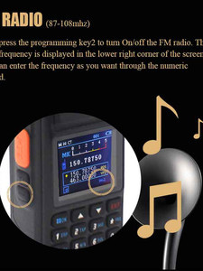 Anysecu UV-F9 PLUS 10W Dual Band vhf/uhf พลังงานสูงสองทางวิทยุพร้อม L805ตัวนับความถี่ - Product Image 2