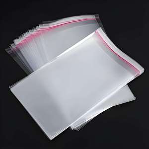 Bán buôn biểu tượng tùy chỉnh rõ ràng minh bạch quần áo quà tặng trang điểm nắp bao bì Cookie nhựa giấy bóng kính <span class=keywords><strong>OPP</strong></span> tự dính Túi - Product Image 1