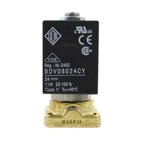 Katup Solenoid Kuningan ODE Flens 21A1KV20 2 Arah Aksi Langsung Normal Tertutup 8W 12W 14W Mesin Kopi Kompresor Udara WOG FKM