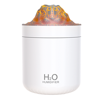 2024 nouveau humidificateur volcanique USB grande capacité 500ml diffuseur bureau coloré veilleuse Simulation flamme humidificateur