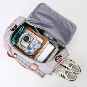 Sac de voyage pliable grande capacité, sac de sport personnalisé avec logo, sac de week-end avec compartiment à chaussures - Product Image 5