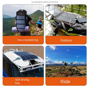 Panneau <span class=keywords><strong>solaire</strong></span> <span class=keywords><strong>pliable</strong></span> monocristallin OEM à bas prix 100W avec USB et Type-C, efficacité de 21,8%, cuisinière <span class=keywords><strong>solaire</strong></span> portable - Product Image 3