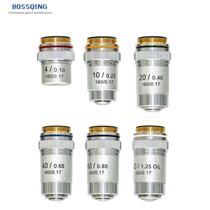 Lente Objetivo Biológico Acromático de Cobre 195B OEM Personalizable con Recubrimiento Antirreflectante, Longitud Estándar del Tubo 160mm Conjugado - Product Image 2