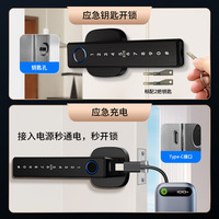 Cerradura Inteligente con Huella Dactilar y Contraseña, con Lector de Tarjetas y Desbloqueo Remoto, Cerradura Universal para Puerta de Madera, Resistente al Fuego, Modelo HL30, Venta al Por Mayor