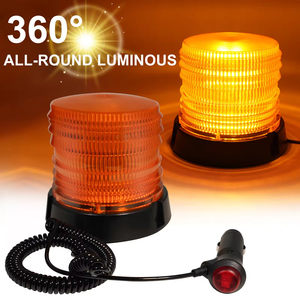 Nueva Luz Estroboscópica de Advertencia de Emergencia Everbright de <span class=keywords><strong>16</strong></span> LED y 8W, Color Ámbar, 12V, Magnética, para Señalización de Seguridad en Tráfico y Peligros - Product Image 6