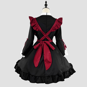Traditional Chinese Lolita Maid Dress Women Plus Size New Year Costume Cosplay Outfit With Label And Tags - Product Image 3