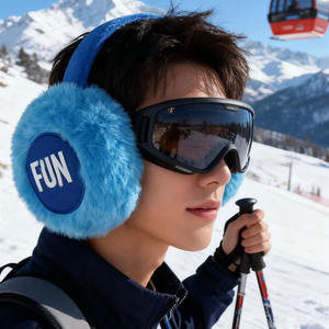 शरद ऋतु और सर्दियों के लिए नए कस्टम लोगो उच्च गुणवत्ता वाले ईयरमफ्स के साथ आउटडोर यात्रा गर्म इयरमफ - Product Image 1