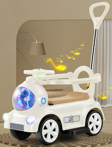Auto Elettrica per Bambini di Lusso con Maniglia per Genitori, Modello Cartoon Mini Little Wiggle Girls - Product Image 3