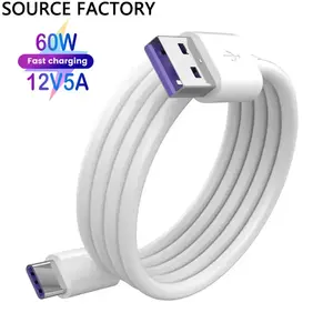 5a 60w 1m USB A C hızlı şarj kablosu tip c usb c kablo telefon için şarj kablosu samsung için